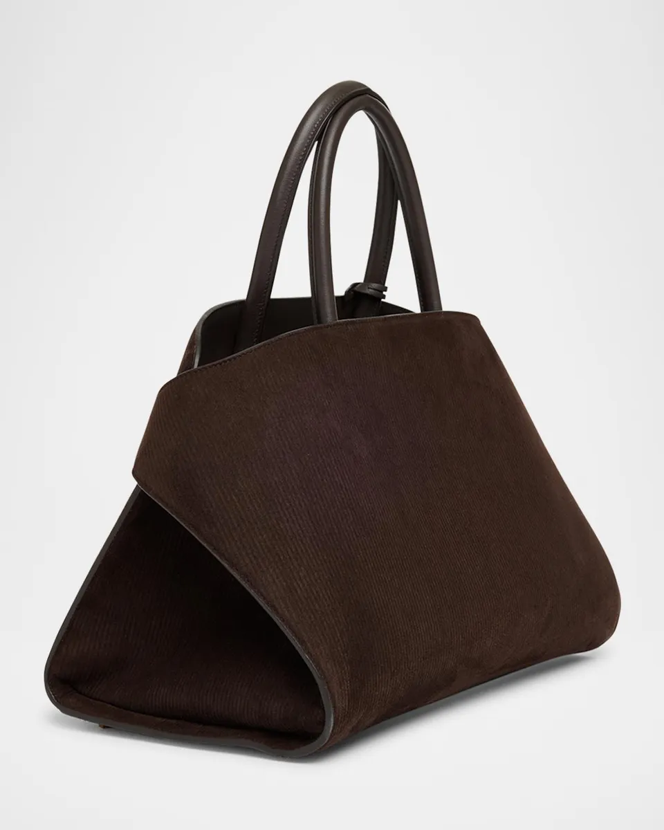 Ferragamo Hug Suede Corduroy Top-Handle Bag | Thumbnail 3