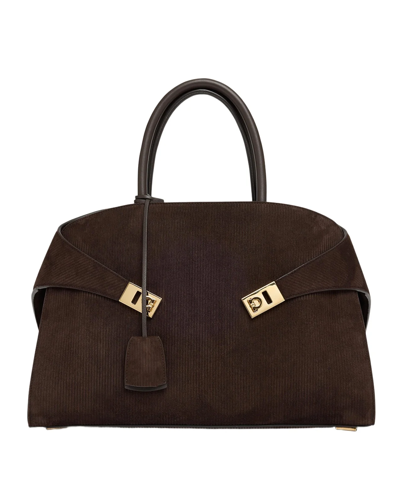 Hug Suede Corduroy Top-Handle Bag Hug Suede Corduroy Top-Handle Bag