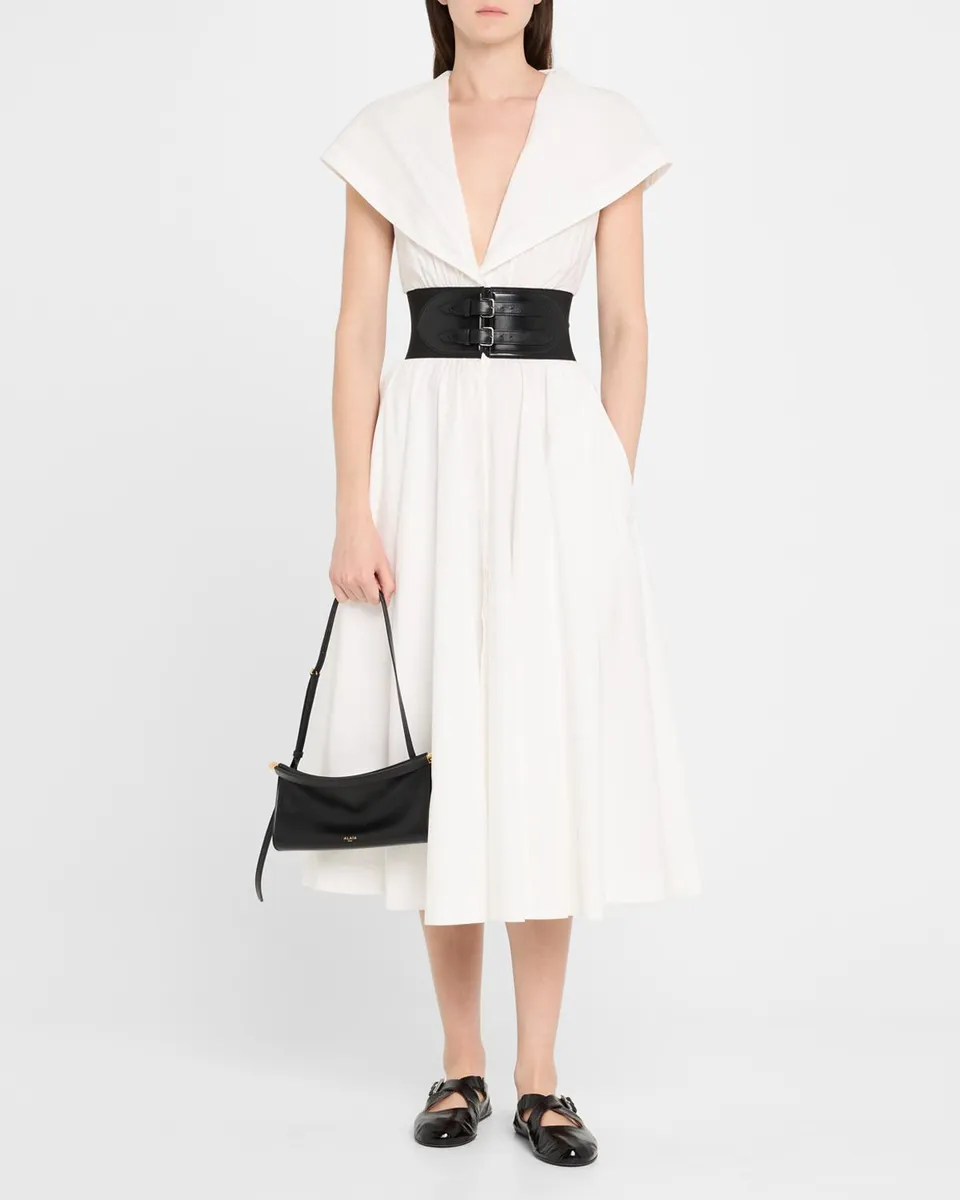 Alaïa Le Click Small Shoulder Bag in Glossy Leather | Thumbnail 5 Alaïa Le Click Small Shoulder Bag in Glossy Leather | Thumbnail 5