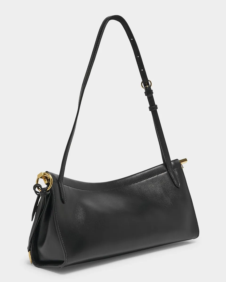 Alaïa Le Click Medium Shoulder Bag in Glossy Leather | Thumbnail 3 Alaïa Le Click Medium Shoulder Bag in Glossy Leather | Thumbnail 3