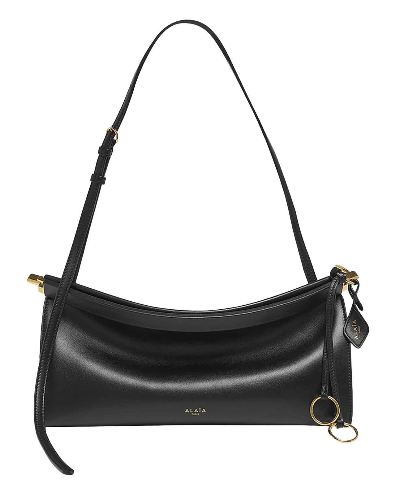 Le Click Medium Shoulder Bag in Glossy Leather Le Click Medium Shoulder Bag in Glossy Leather
