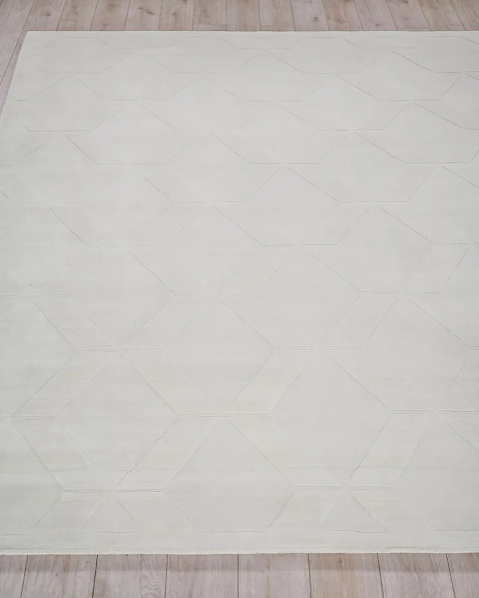 Exquisite Rugs Brunello Hand-Loomed White Rug, 4 ' x 6 ' | Thumbnail 4 Exquisite Rugs Brunello Hand-Loomed White Rug, 4 ' x 6 ' | Thumbnail 4