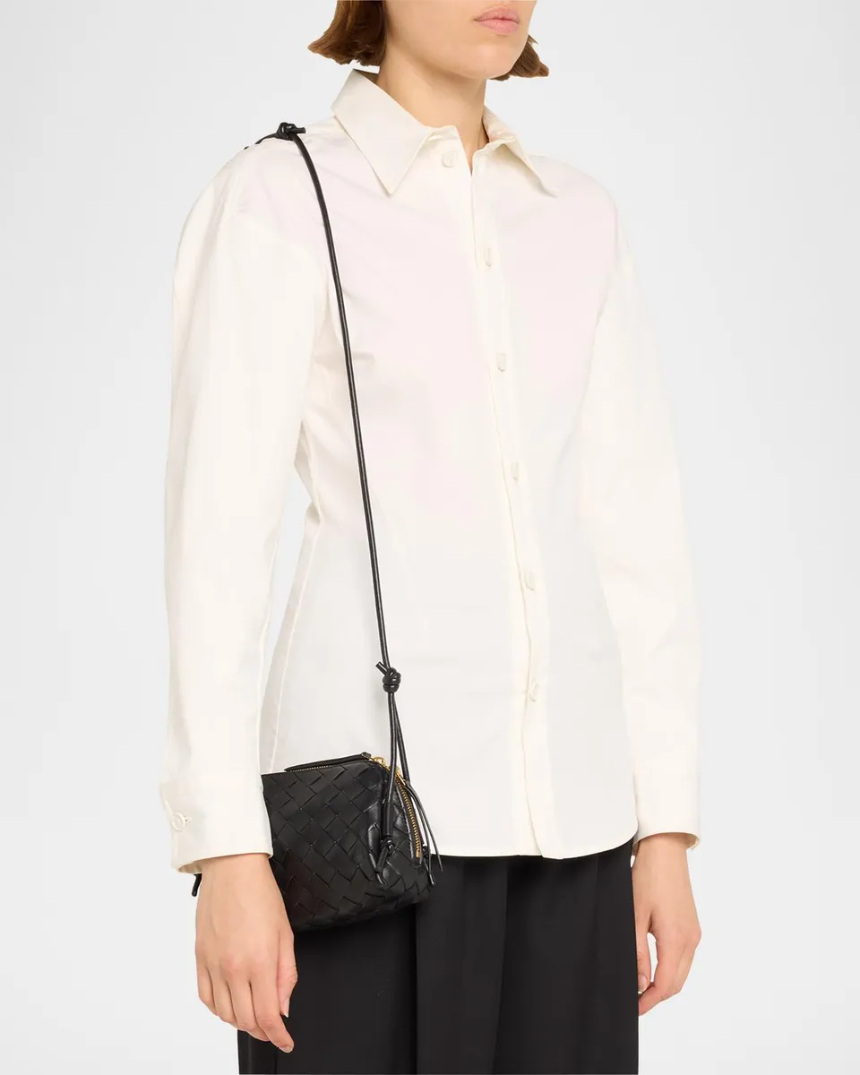 Bottega Veneta Zip Leather Pouch Shoulder Bag | Thumbnail 2 Bottega Veneta Zip Leather Pouch Shoulder Bag | Thumbnail 2