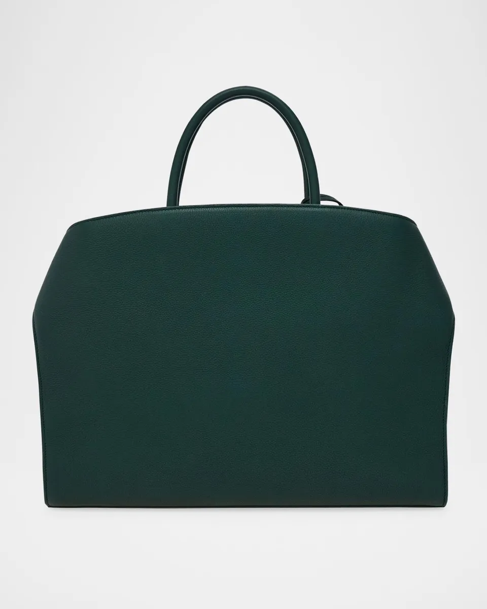 Ferragamo Men's Hug Leather Briefcase | Thumbnail 2