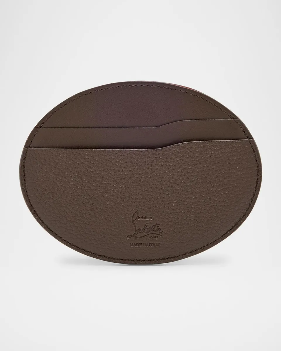 Christian Louboutin Men's Mooncrest Galet Leather Card Holder | Thumbnail 3 Christian Louboutin Men's Mooncrest Galet Leather Card Holder | Thumbnail 3