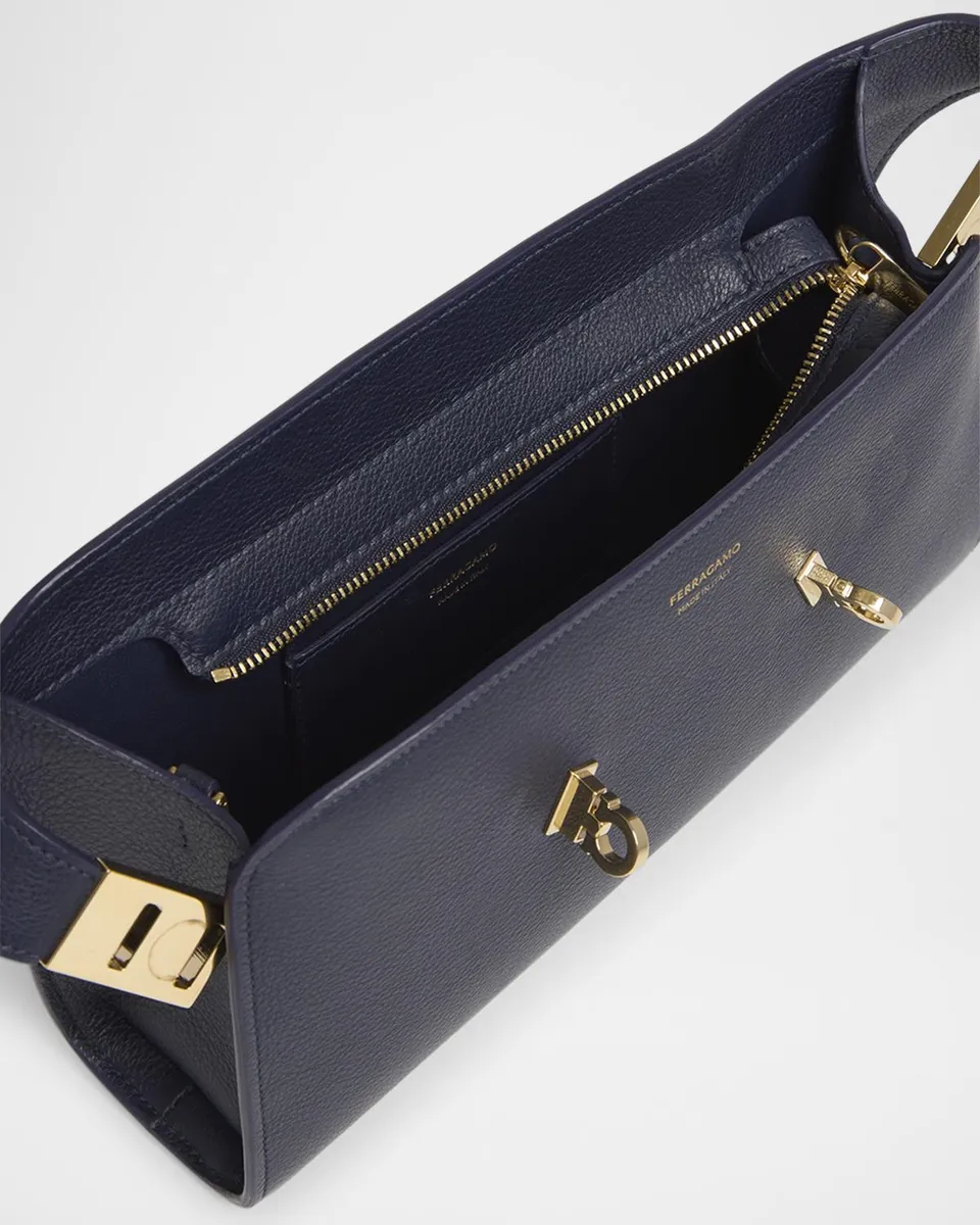 Ferragamo Hug Soft Leather Crossbody Bag | Thumbnail 4