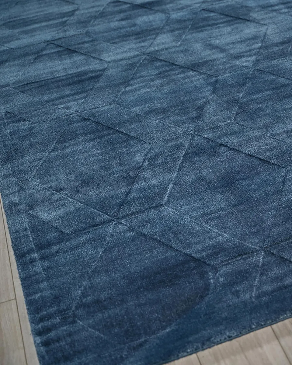 Exquisite Rugs Brunello Hand-Loomed Navy Rug, 6 ' x 9 ' | Thumbnail 3