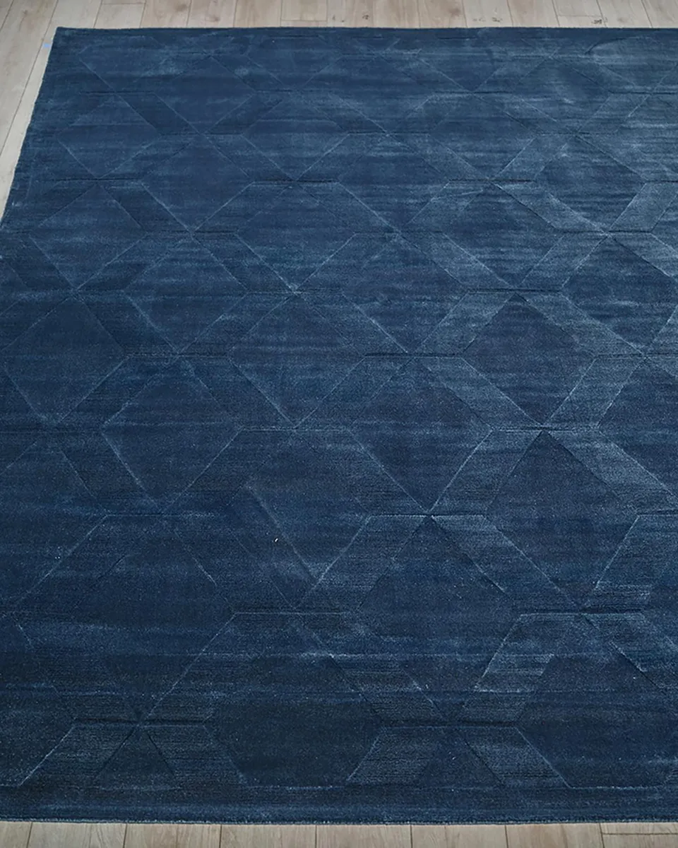 Exquisite Rugs Brunello Hand-Loomed Navy Rug, 6 ' x 9 ' | Thumbnail 8