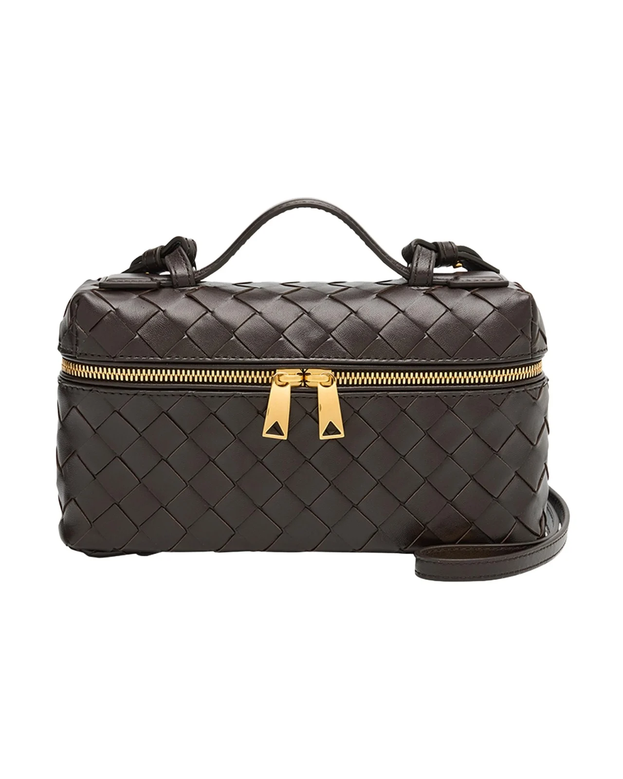 Bang Bang Vanity Intrecciato Leather Crossbody Bag