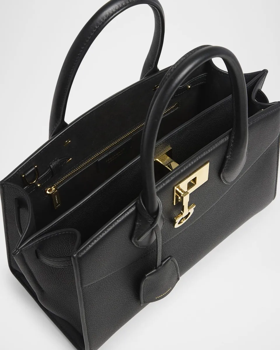 Ferragamo The New Studio Soft Leather Top-Handle Bag | Thumbnail 4 Ferragamo The New Studio Soft Leather Top-Handle Bag | Thumbnail 4