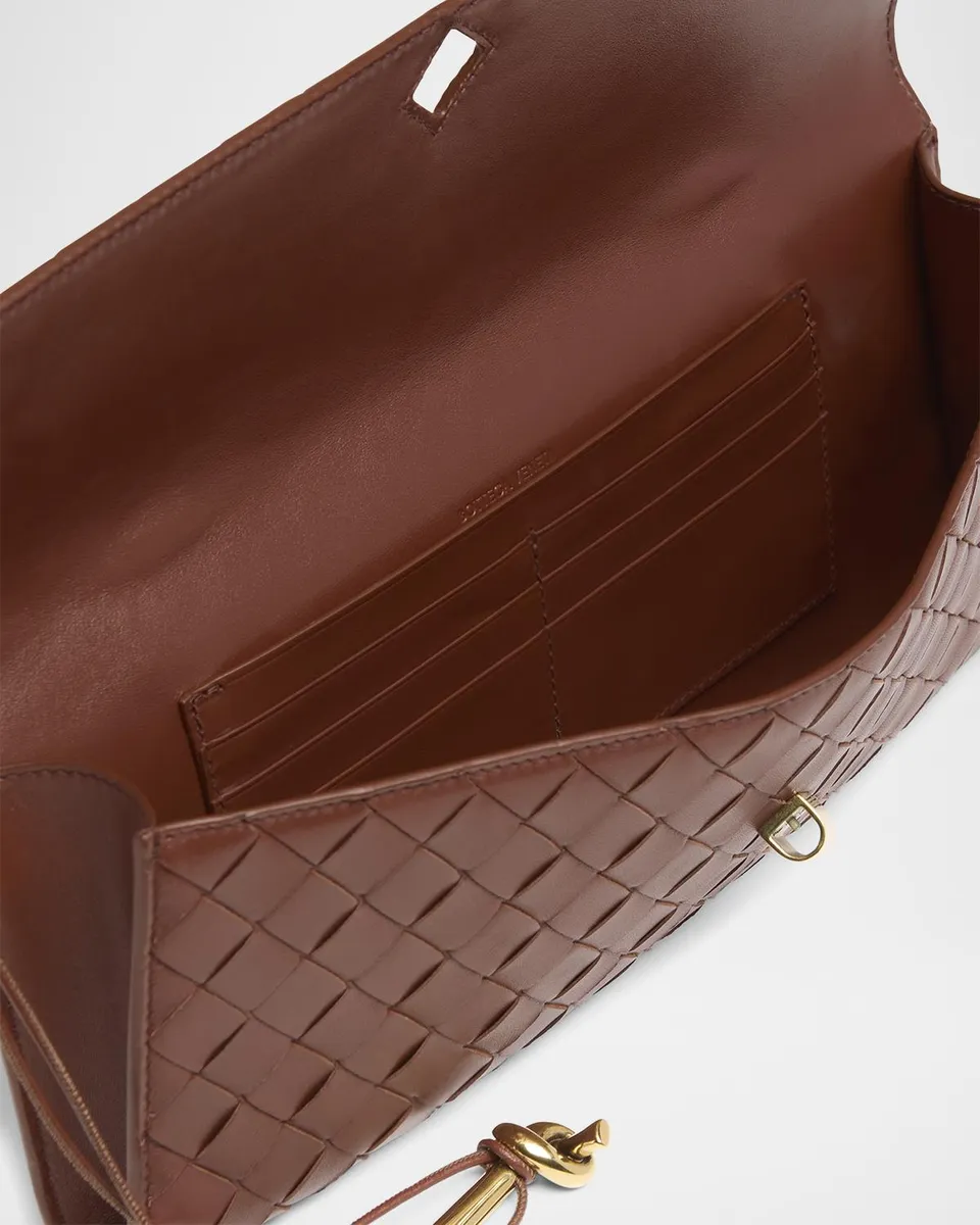 Bottega Veneta Long Andiamo Clutch Bag with Handle | Thumbnail 4 Bottega Veneta Long Andiamo Clutch Bag with Handle | Thumbnail 4