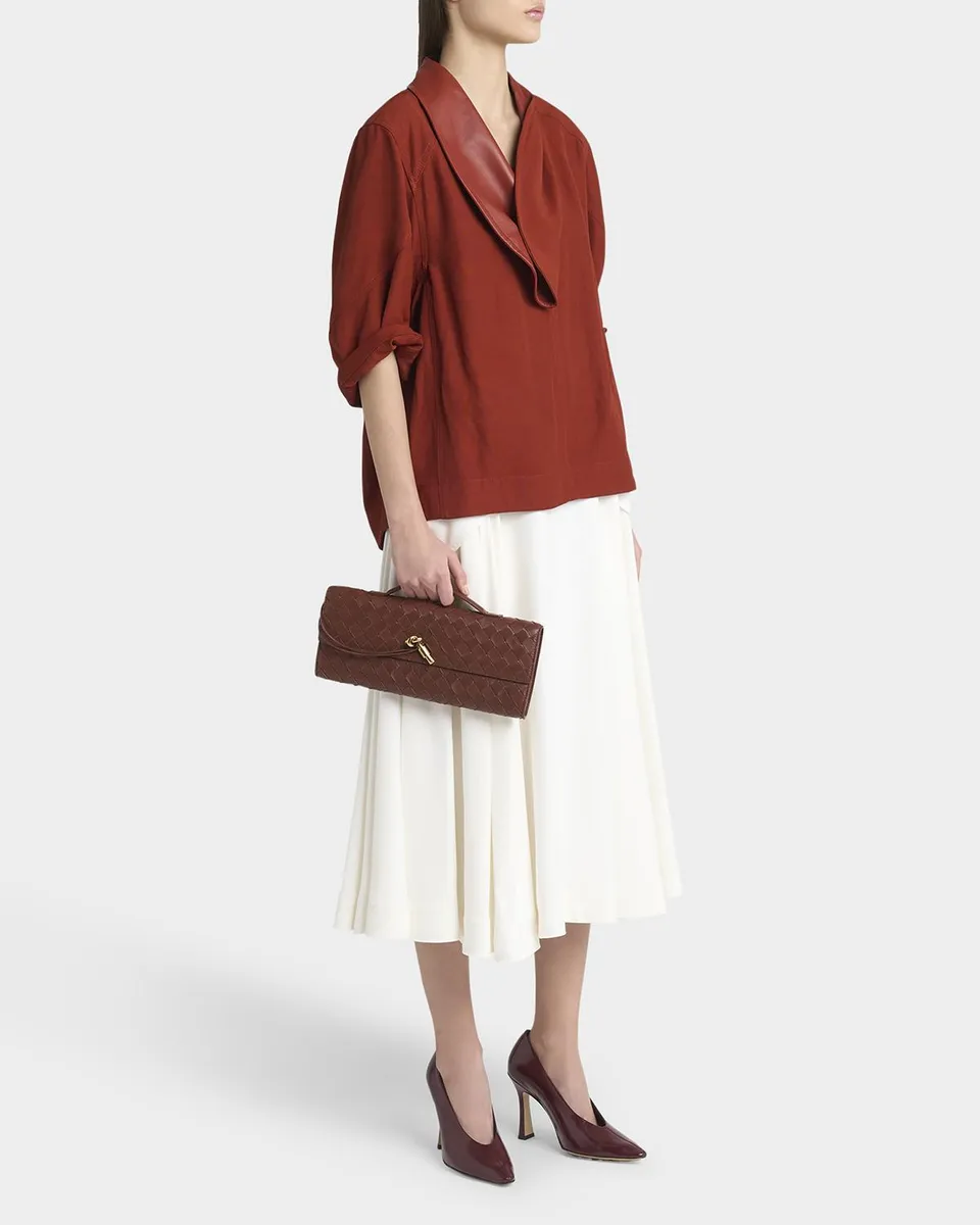 Bottega Veneta Long Andiamo Clutch Bag with Handle | Thumbnail 6 Bottega Veneta Long Andiamo Clutch Bag with Handle | Thumbnail 6