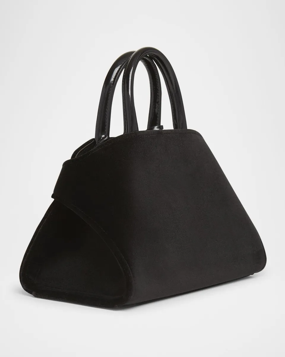 Ferragamo Hug Strass Velvet Top-Handle Bag | Thumbnail 3