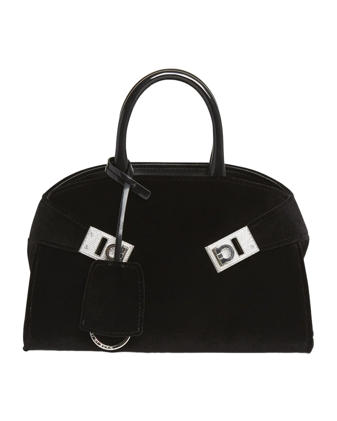 Hug Strass Velvet Top-Handle Bag Hug Strass Velvet Top-Handle Bag