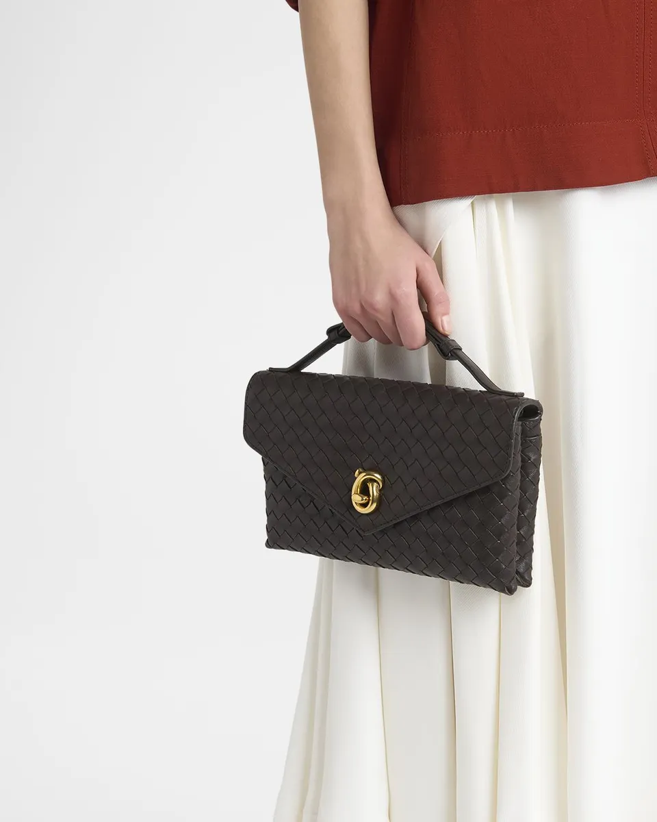 Bottega Veneta Knot Lock Leather Top-Handle Bag | Thumbnail 2 Bottega Veneta Knot Lock Leather Top-Handle Bag | Thumbnail 2