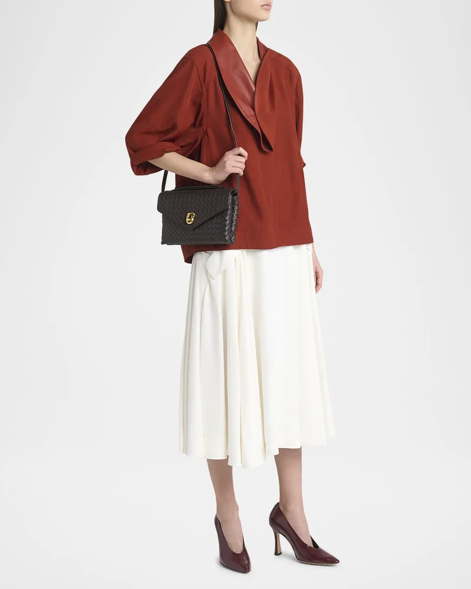 Bottega Veneta Knot Lock Leather Top-Handle Bag | Thumbnail 6 Bottega Veneta Knot Lock Leather Top-Handle Bag | Thumbnail 6