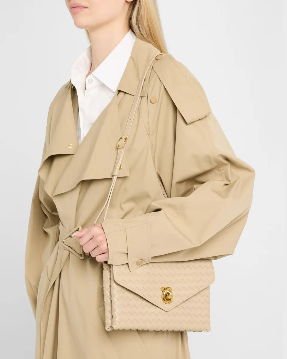 Bottega Veneta Knot Lock Leather Top-Handle Bag | Thumbnail 2