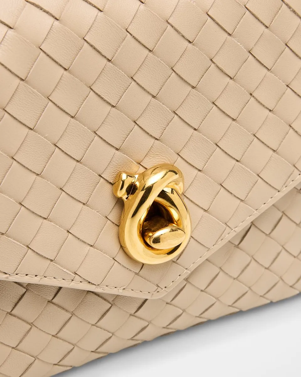 Bottega Veneta Knot Lock Leather Top-Handle Bag | Thumbnail 7