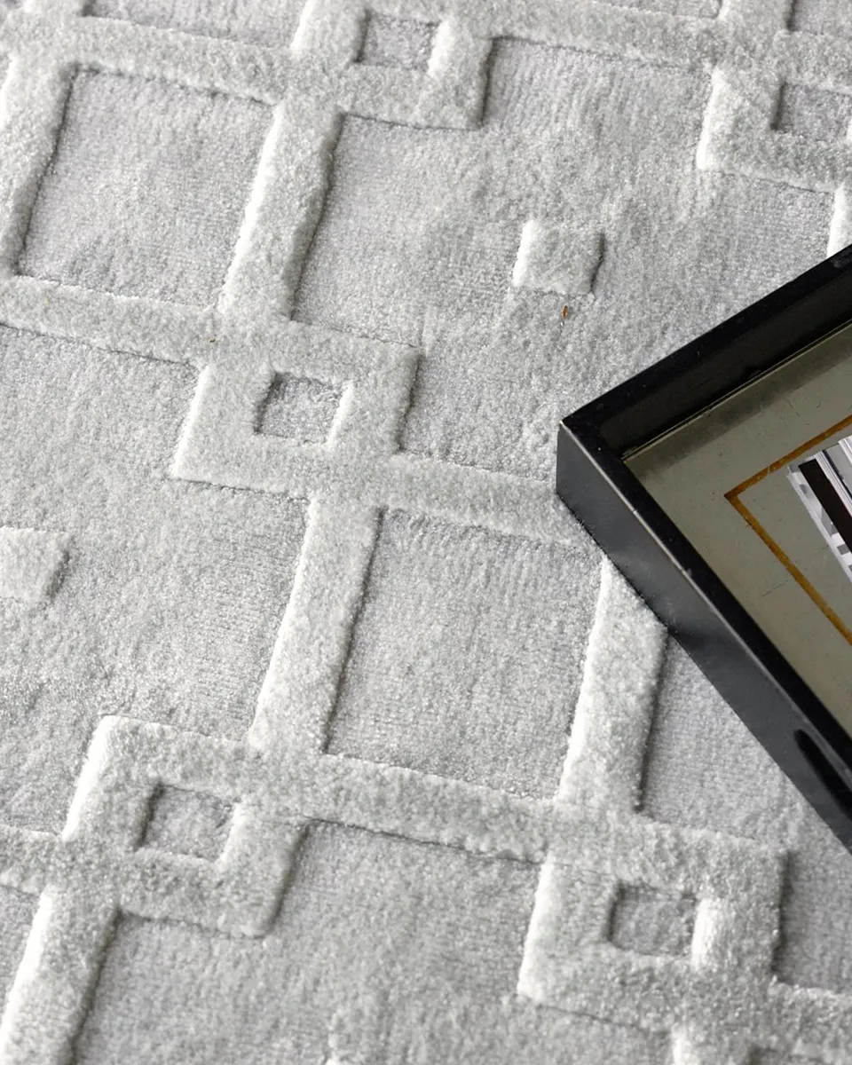 Exquisite Rugs Camora Hand-Loomed Silver Rug, 6 ' x 9 ' | Thumbnail 6