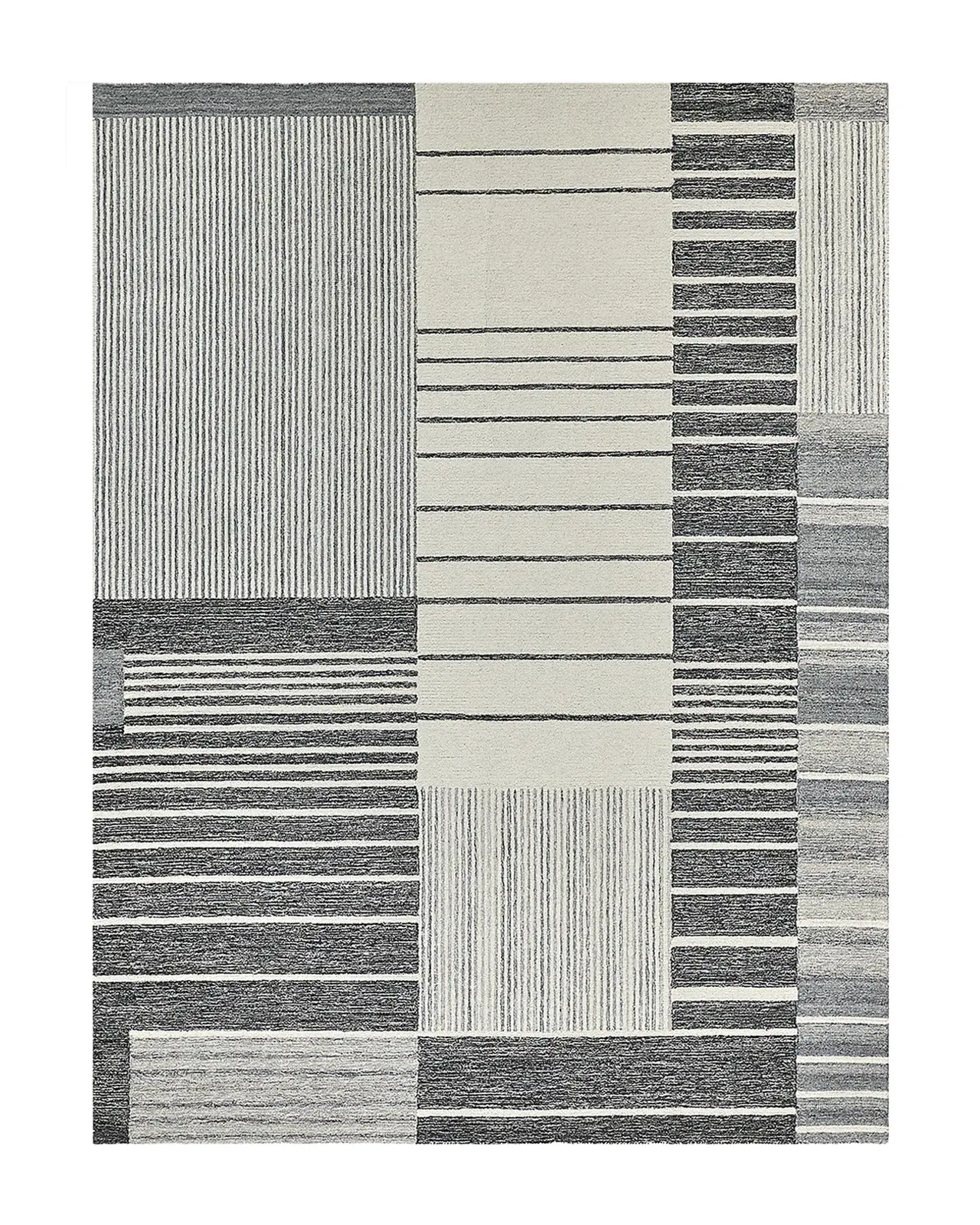Exquisite Rugs Castine Hand-Tufted Gray Rug, 8 ' x 10 '