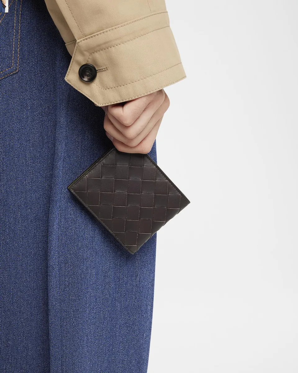 Bottega Veneta Men's Intrecciato 15 Bicolor Leather Bifold Wallet | Thumbnail 2