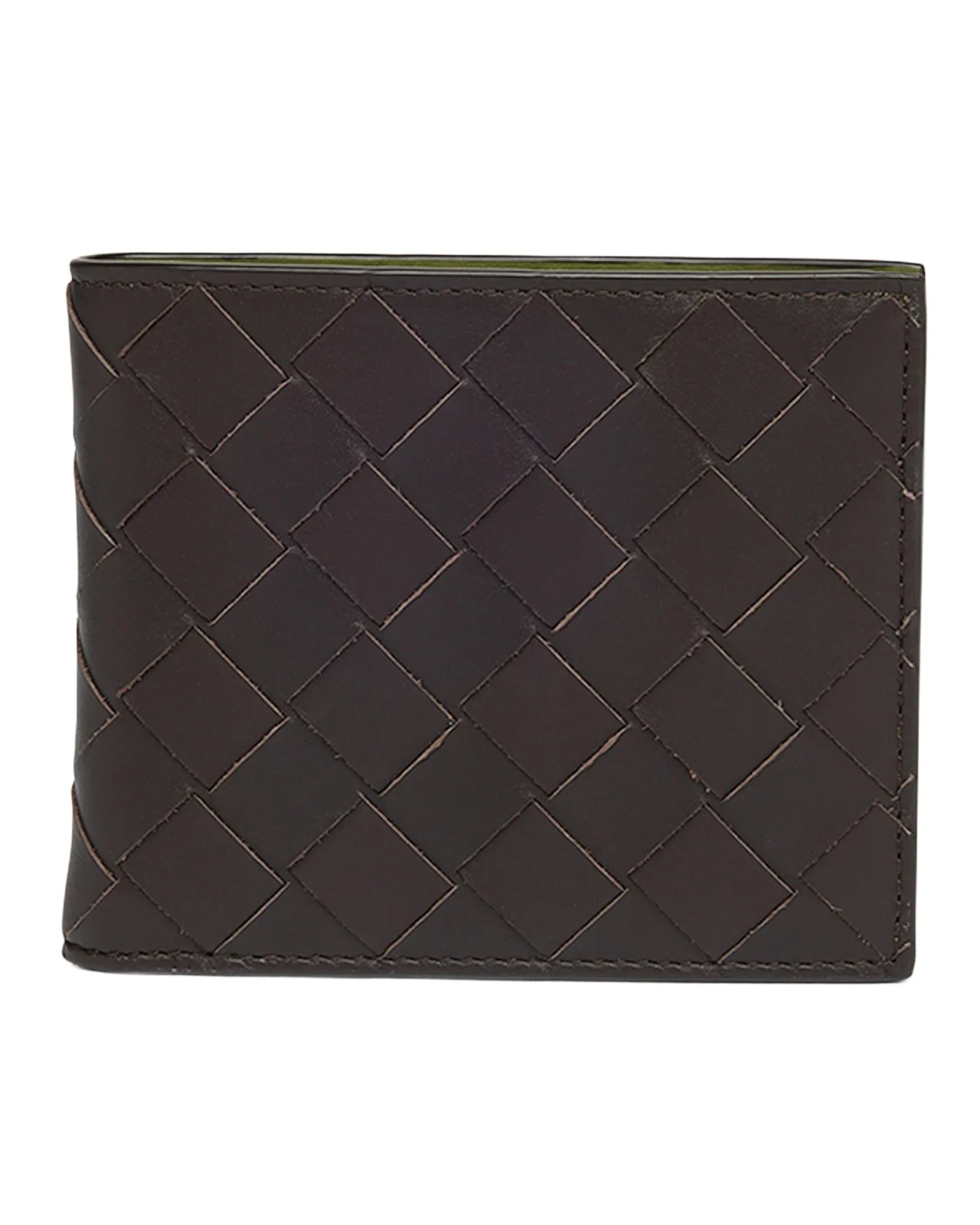 Bottega Veneta Men's Intrecciato 15 Bicolor Leather Bifold Wallet