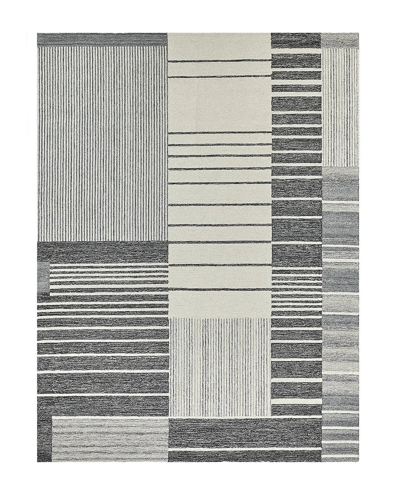 Exquisite Rugs Castine Hand-Tufted Gray Rug, 12 ' x 15 '