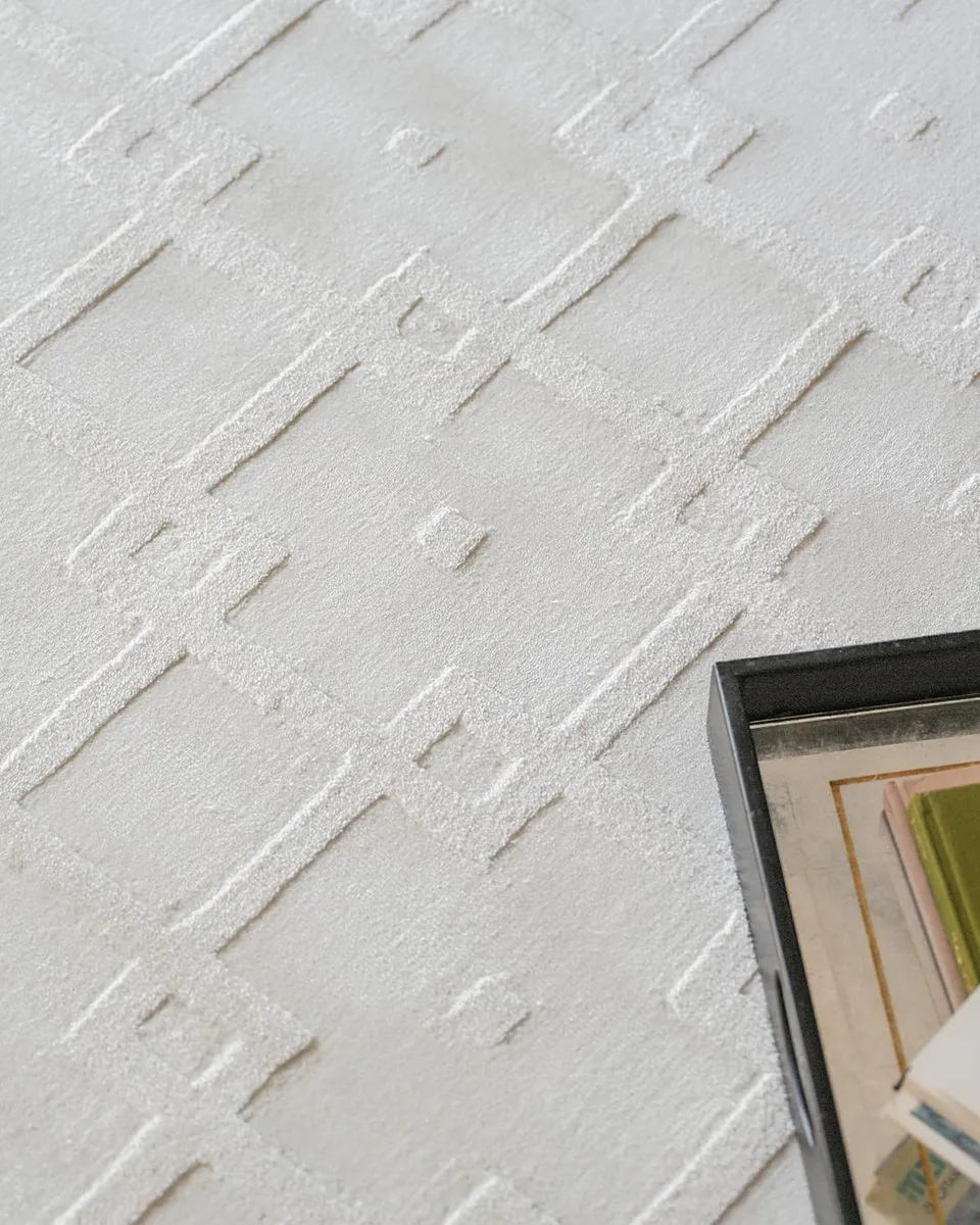Exquisite Rugs Camora Hand-Loomed White Rug, 4 ' x 6 ' | Thumbnail 8