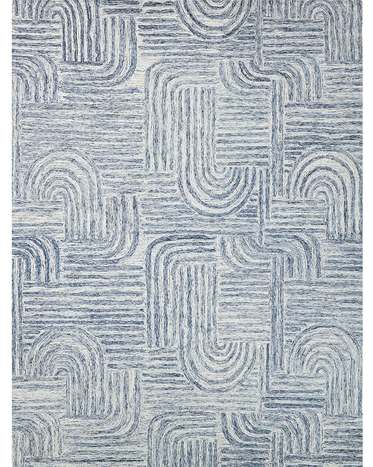 Exquisite Rugs Juno Hand-Tufted Blue/Ivory Rug