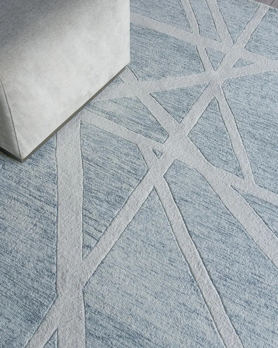 Exquisite Rugs Miami Hand-Tufted Silver/Ivory Rug, 6 ' x 9 ' | Thumbnail 7 Exquisite Rugs Miami Hand-Tufted Silver/Ivory Rug, 6 ' x 9 ' | Thumbnail 7