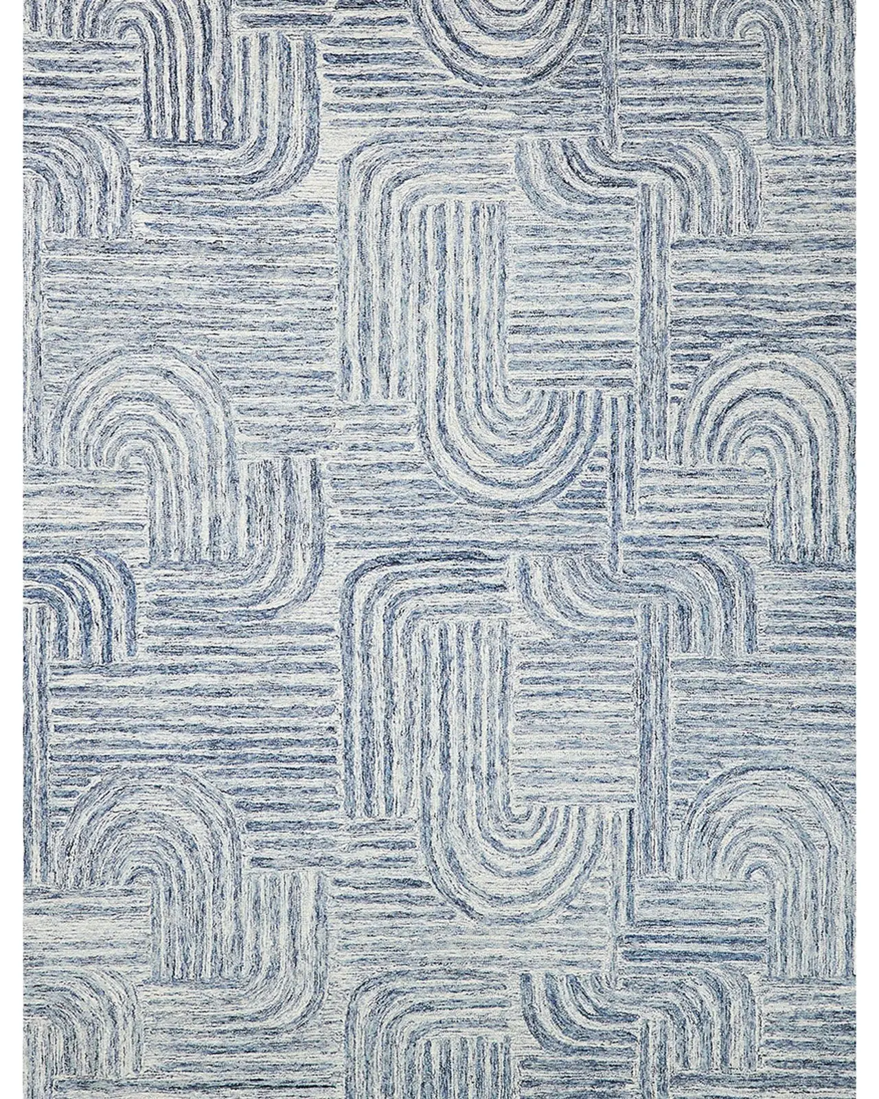 Exquisite Rugs Juno Hand-Tufted Blue/Ivory Rug