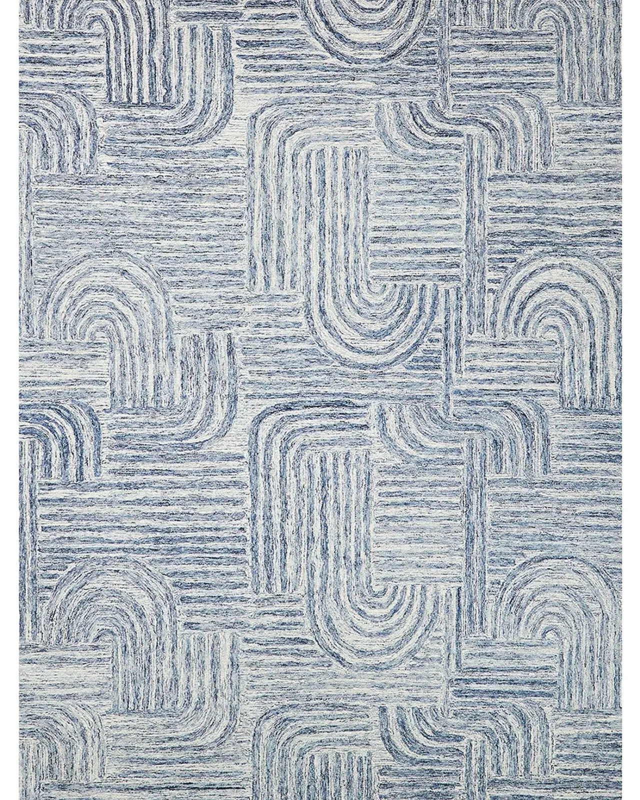 Exquisite Rugs Juno Hand-Tufted Blue/Ivory Rug