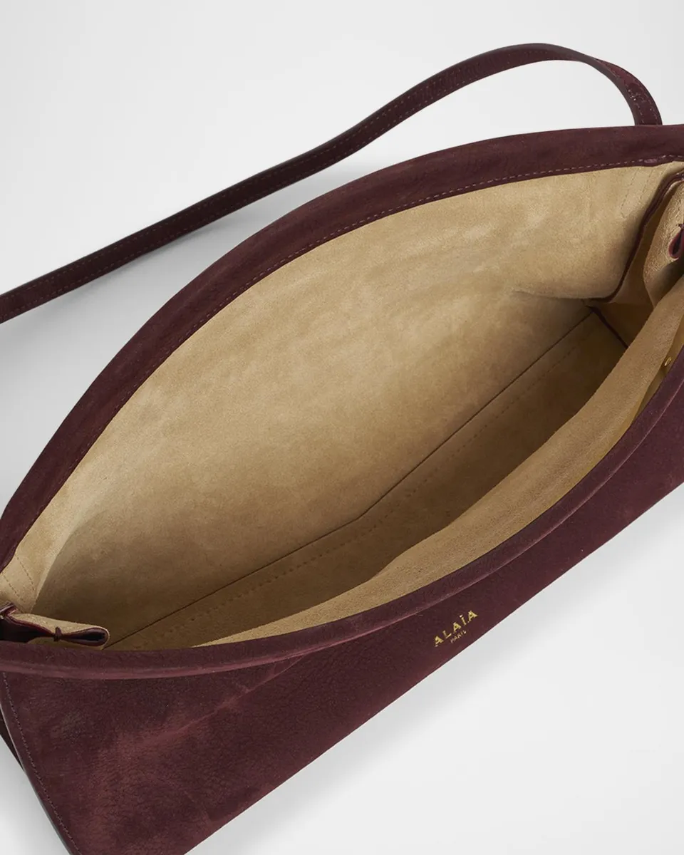 Alaïa Le Click Medium Shoulder Bag in Suede | Thumbnail 3 Alaïa Le Click Medium Shoulder Bag in Suede | Thumbnail 3