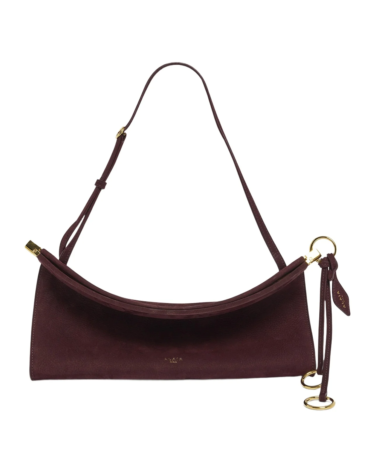 Le Click Medium Shoulder Bag in Suede Le Click Medium Shoulder Bag in Suede