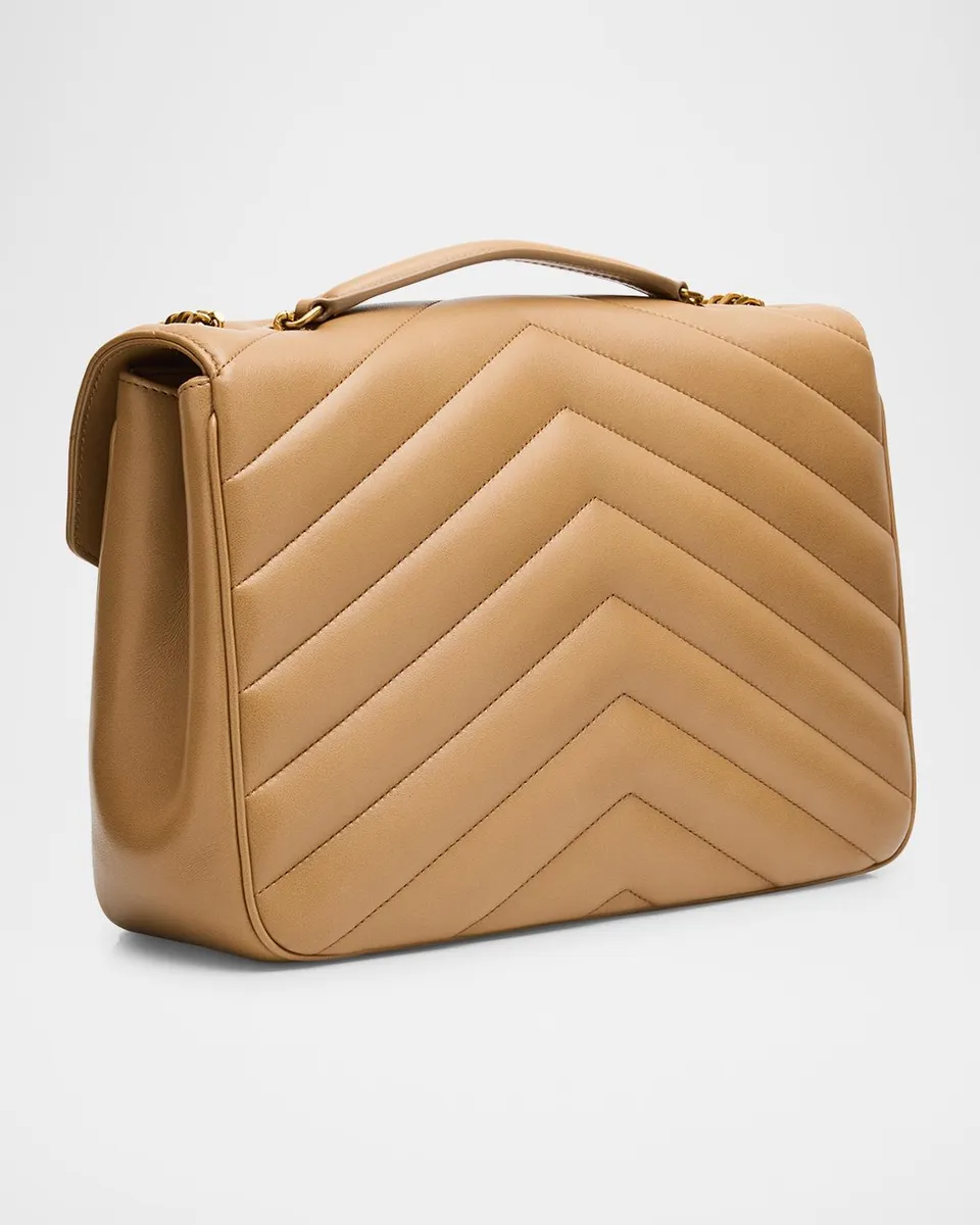 Saint Laurent Loulou Large YSL Chain Shoulder Bag in Quilted Leather | Thumbnail 3 Saint Laurent Loulou Large YSL Chain Shoulder Bag in Quilted Leather | Thumbnail 3