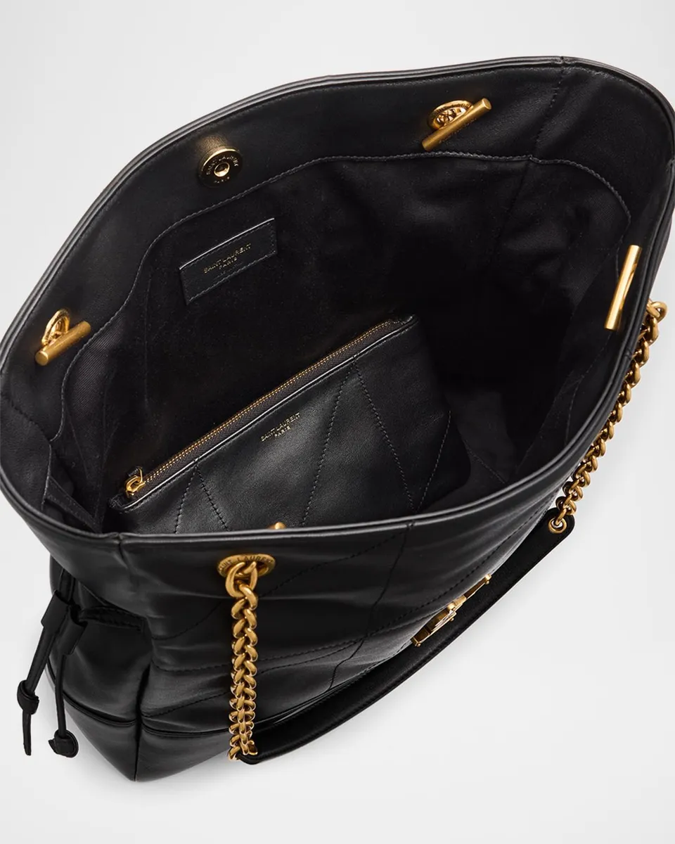 Saint Laurent Jamie 4.3 Small YSL Tote Bag in Quilted Leather | Thumbnail 4 Saint Laurent Jamie 4.3 Small YSL Tote Bag in Quilted Leather | Thumbnail 4