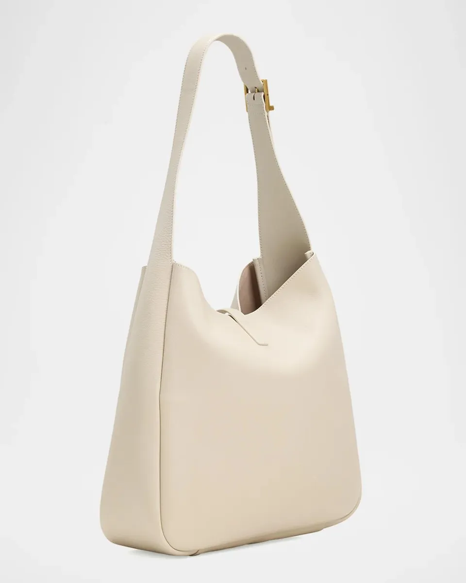 Saint Laurent Le 5 A 7 Large Shoulder Bucket Bag in Smooth Leather | Thumbnail 3