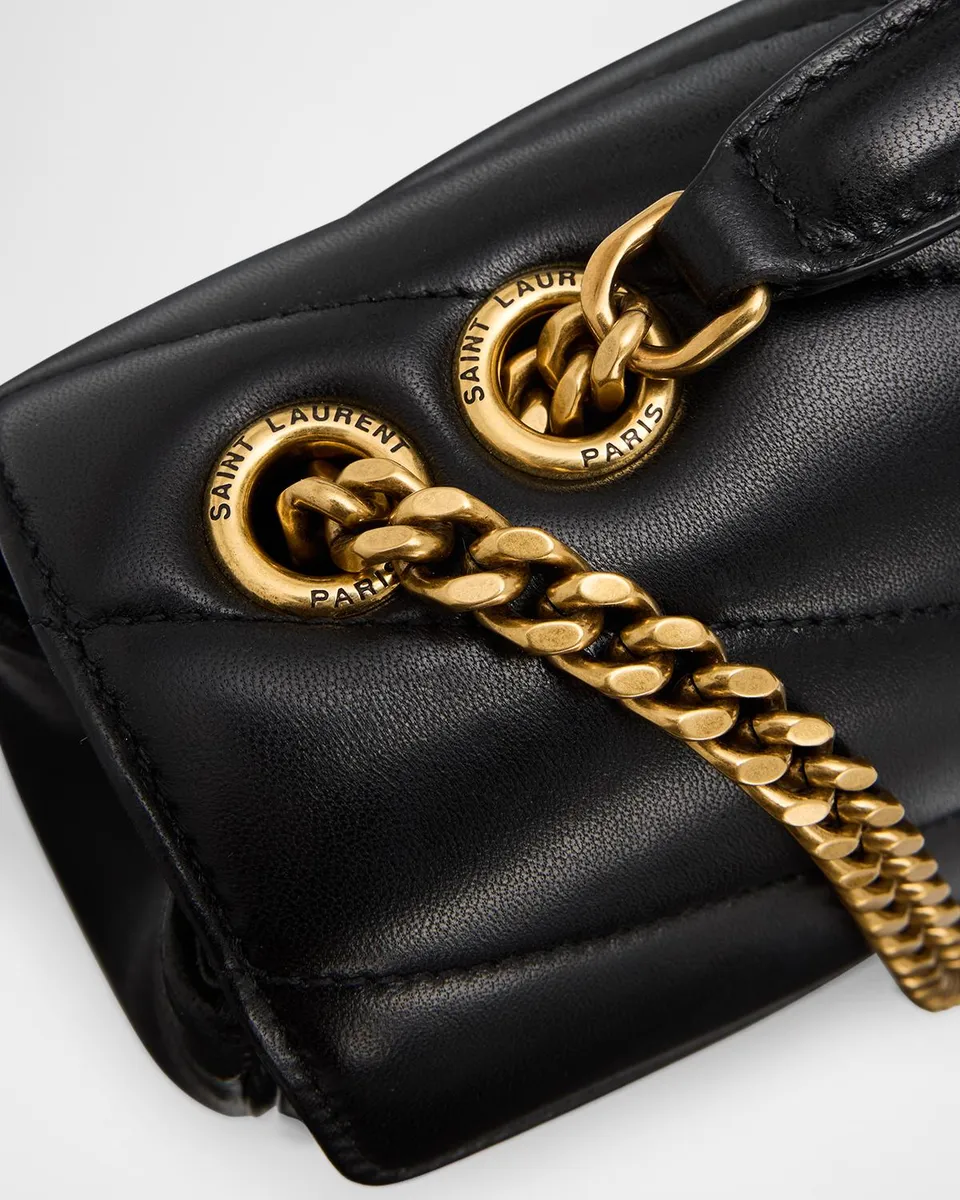 Saint Laurent Loulou Small YSL Shoulder Bag in Quilted Leather | Thumbnail 7