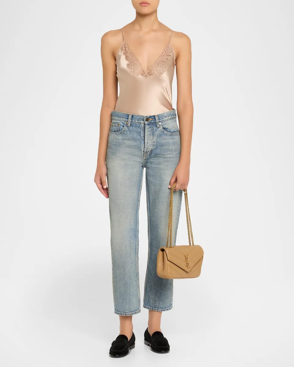 Saint Laurent Loulou Small YSL Shoulder Bag in Quilted Leather | Thumbnail 6 Saint Laurent Loulou Small YSL Shoulder Bag in Quilted Leather | Thumbnail 6