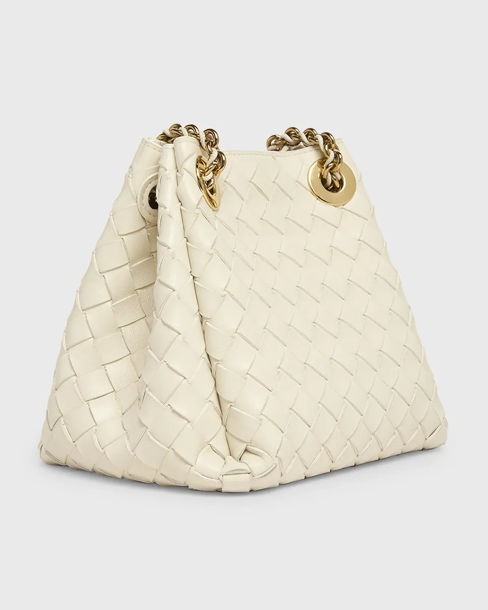 Bottega Veneta Small Parachute Leather Shoulder Bag | Thumbnail 3 Bottega Veneta Small Parachute Leather Shoulder Bag | Thumbnail 3