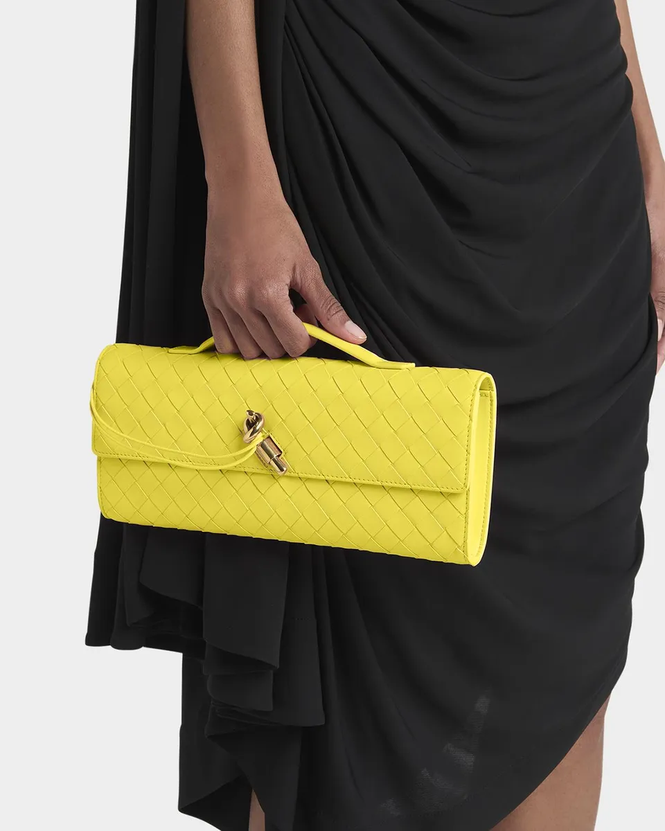 Bottega Veneta Long Andiamo Clutch Bag with Handle | Thumbnail 2 Bottega Veneta Long Andiamo Clutch Bag with Handle | Thumbnail 2