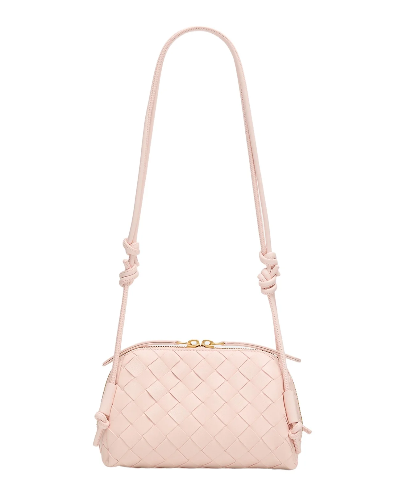 Bottega Veneta Zip Leather Pouch Shoulder Bag