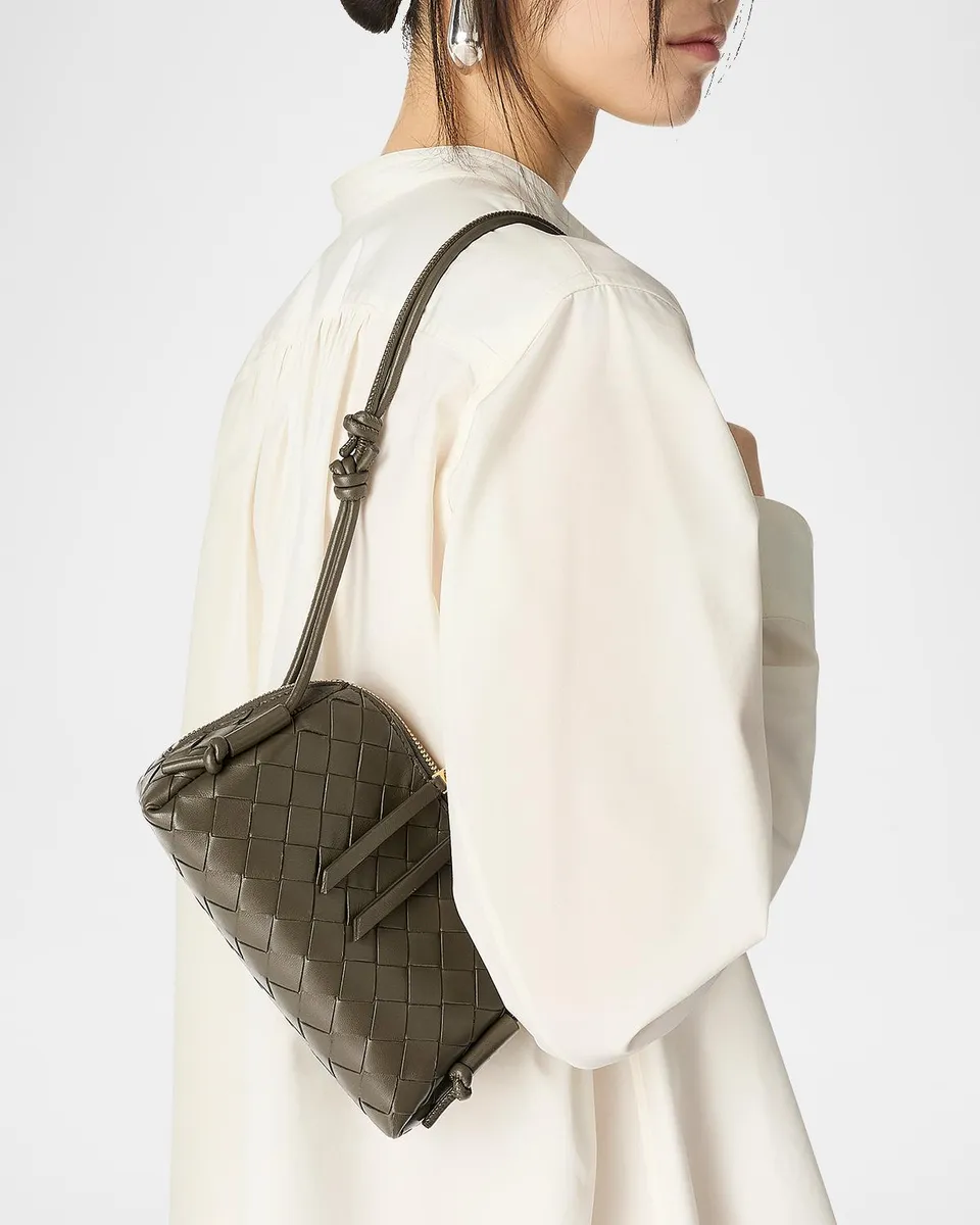 Bottega Veneta Zip Leather Pouch Shoulder Bag | Thumbnail 5 Bottega Veneta Zip Leather Pouch Shoulder Bag | Thumbnail 5