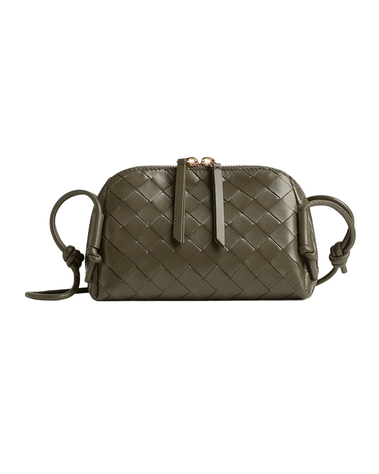 Bottega Veneta Zip Leather Pouch Shoulder Bag