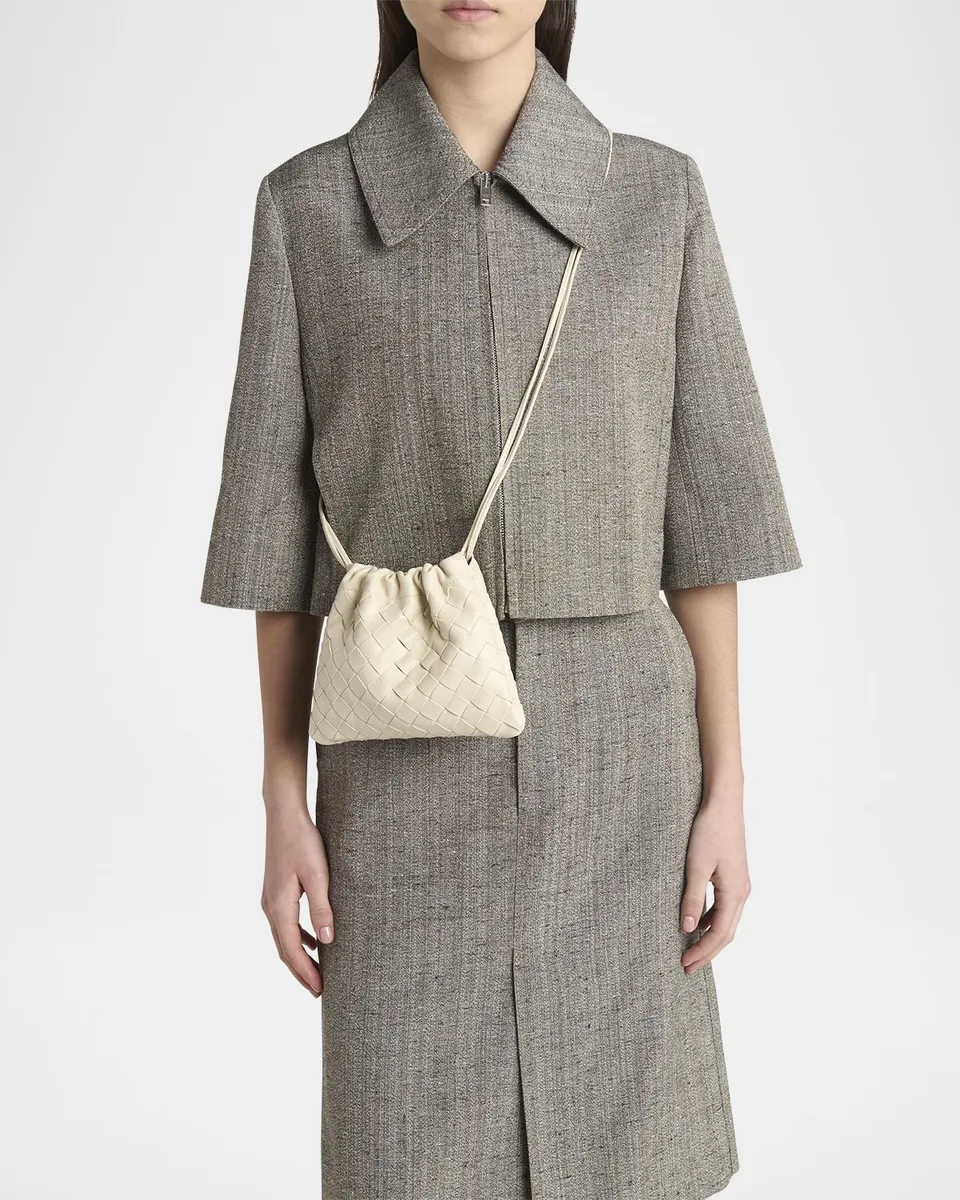 Bottega Veneta Small Leather Pouch Crossbody Bag | Thumbnail 2 Bottega Veneta Small Leather Pouch Crossbody Bag | Thumbnail 2