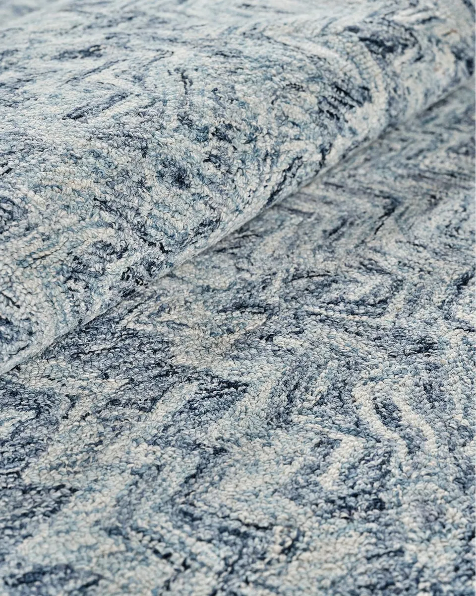 Exquisite Rugs Veneta Hand-Tufted Blue Rug, 6 ' x 9 ' | Thumbnail 5 Exquisite Rugs Veneta Hand-Tufted Blue Rug, 6 ' x 9 ' | Thumbnail 5