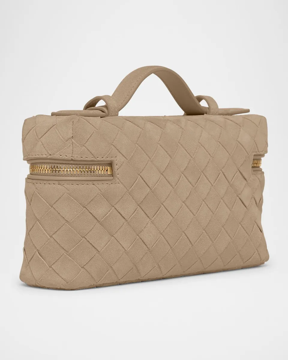 Bottega Veneta Bang Bang Vanity Intrecciato Suede Crossbody Bag | Thumbnail 2
