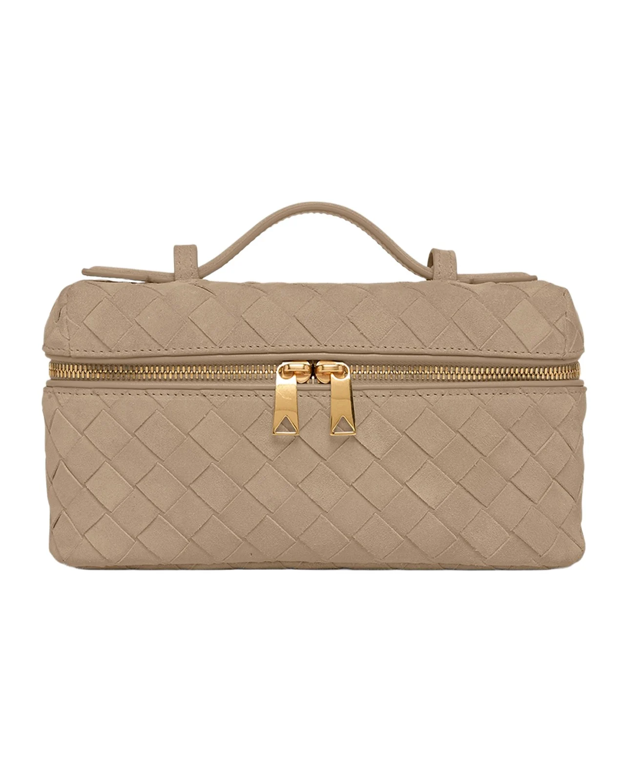 Bang Bang Vanity Intrecciato Suede Crossbody Bag