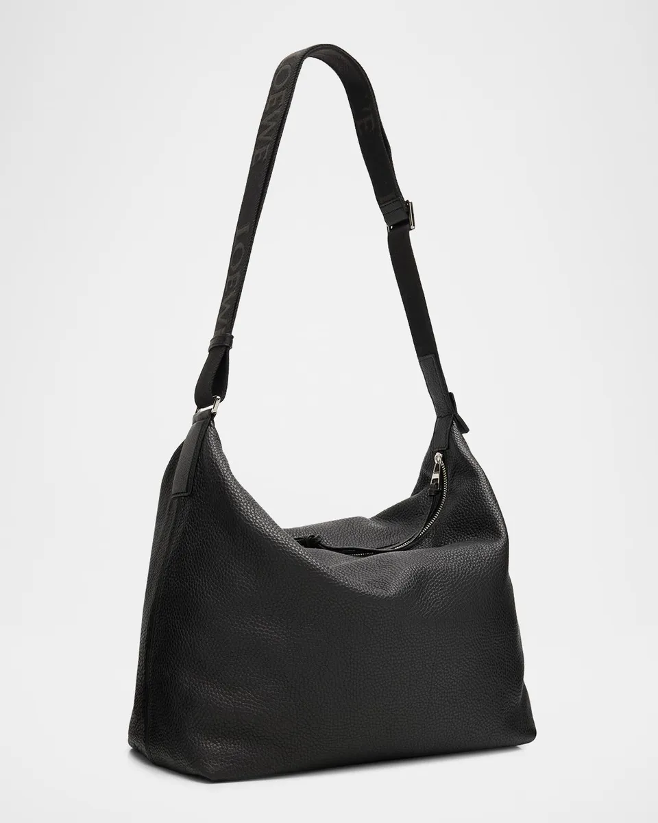 Loewe Men's Cubi Leather Crossbody Bag | Thumbnail 3