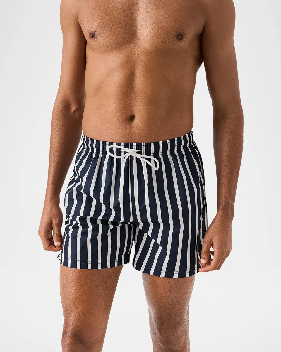 Eton Men's Stripe Slim Swim Trunks | Thumbnail 2